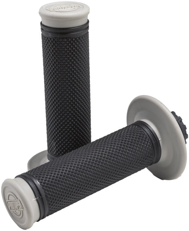 ProTaper Pro Series Clamp-On Full Diamond Grip - Gray and Black for Powersports Handlebars