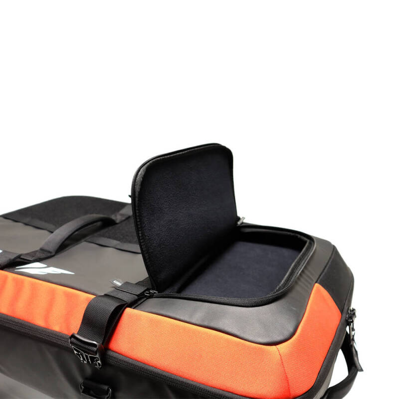 USWE Buddy Athlete Gear Trolley Bag 100L – Durable Lightweight Travel Companion in Black/Red