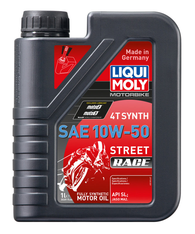 LIQUI MOLY 1L Motorbike 4T Synthetic SAE 10W50 Street Race Engine Oil
