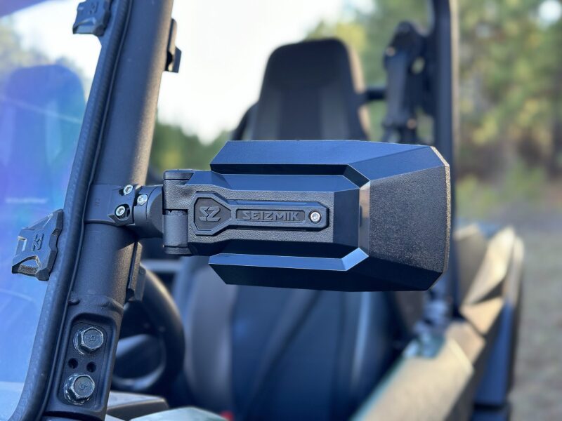 Seizmik Trailrider Sideview Mirror for Powersports Vehicles - 1.75 inch Clamps