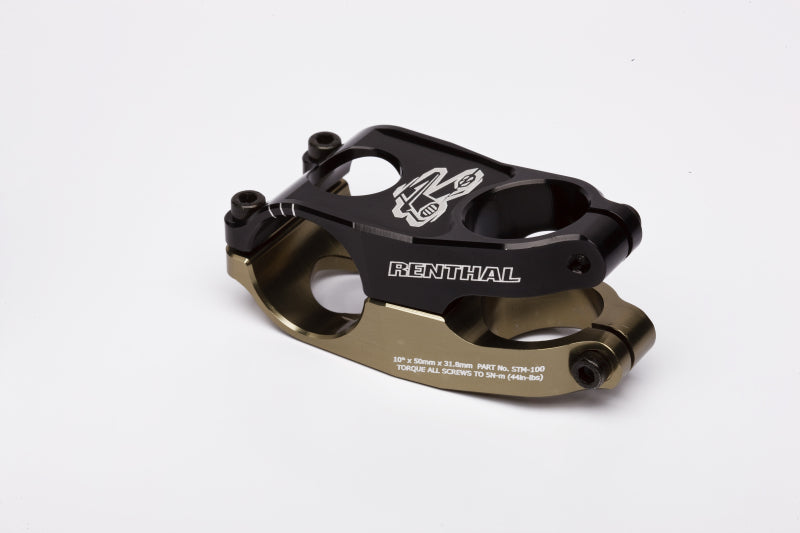 Renthal Apex Stem 40 mm Aluminum Black and Gold for Powersports