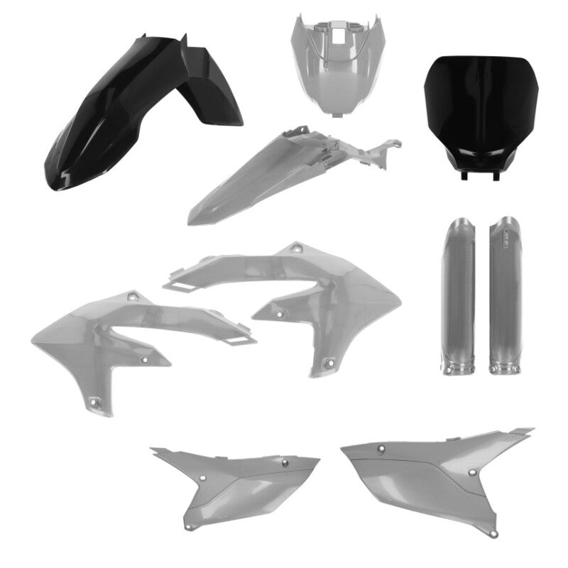 Acerbis 2024 Yamaha YZ250F / 2023-2025 YZ450F Full Plastic Kit with Tank Cover in Black and Gray