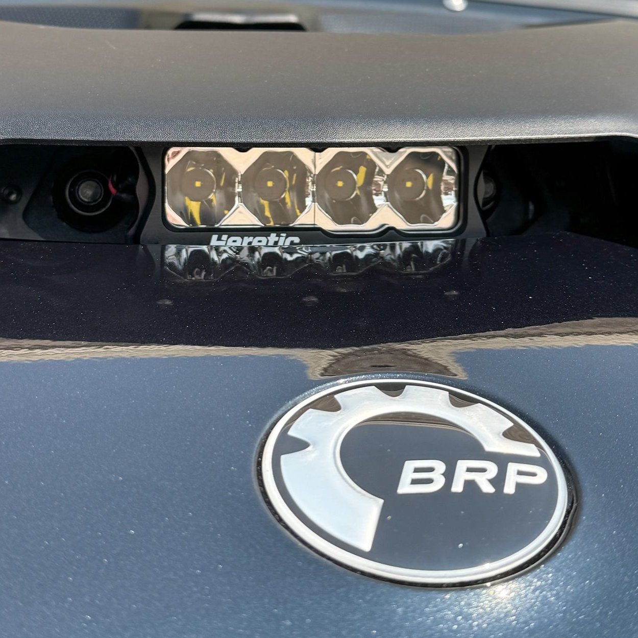 Can Am Maverick R BA-4 Hood Scoop LED Light Bar