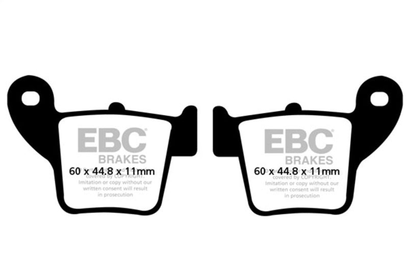 EBC Powersports MXS346 Off Road Race Sintered Brake Pads for Honda CRF150R, CRF250X, CRF450X (Rear Right)