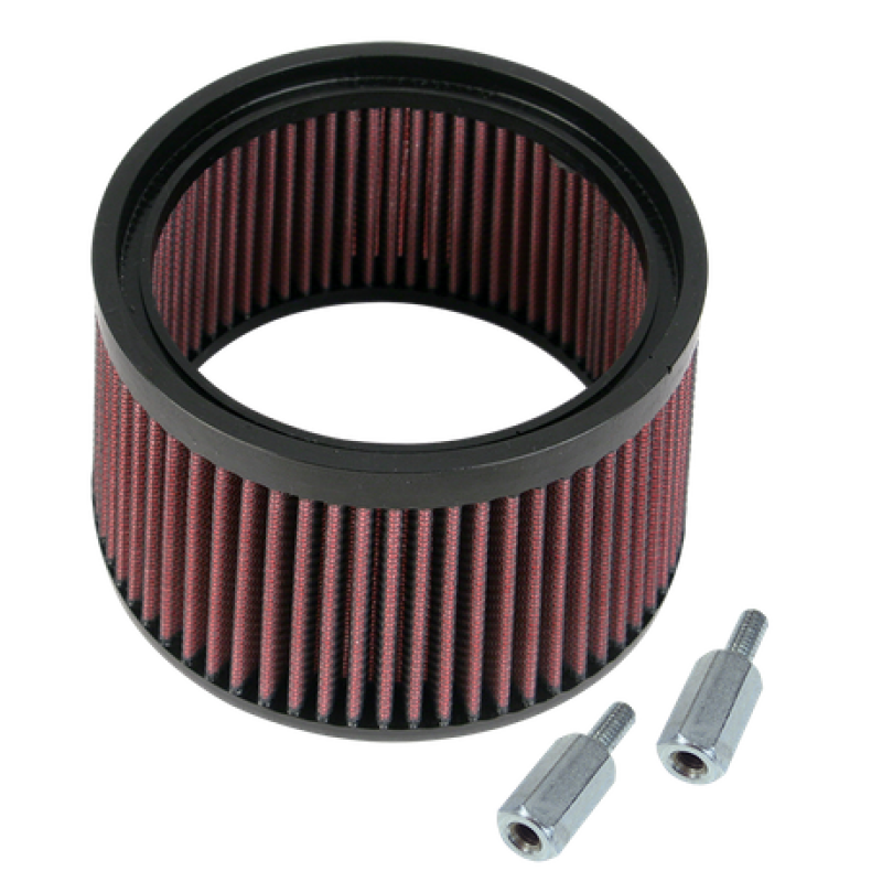 S&S Cycle 1-Inch Taller Pleated Stealth Air Filter Kit for Powersports Vehicles