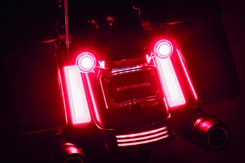 Kuryakyn Tracer Filler Panel Lights with Red Lens for PowerSports Vehicles