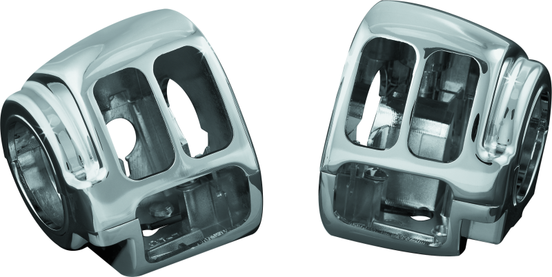 Kuryakyn Chrome Switch Housings for Harley Davidson Powersports Vehicles Part #1747