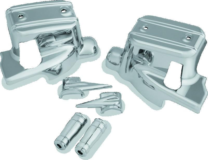 Kuryakyn Brake & Clutch Control Covers Chrome for Harley Davidson Touring Models (Part #1739)