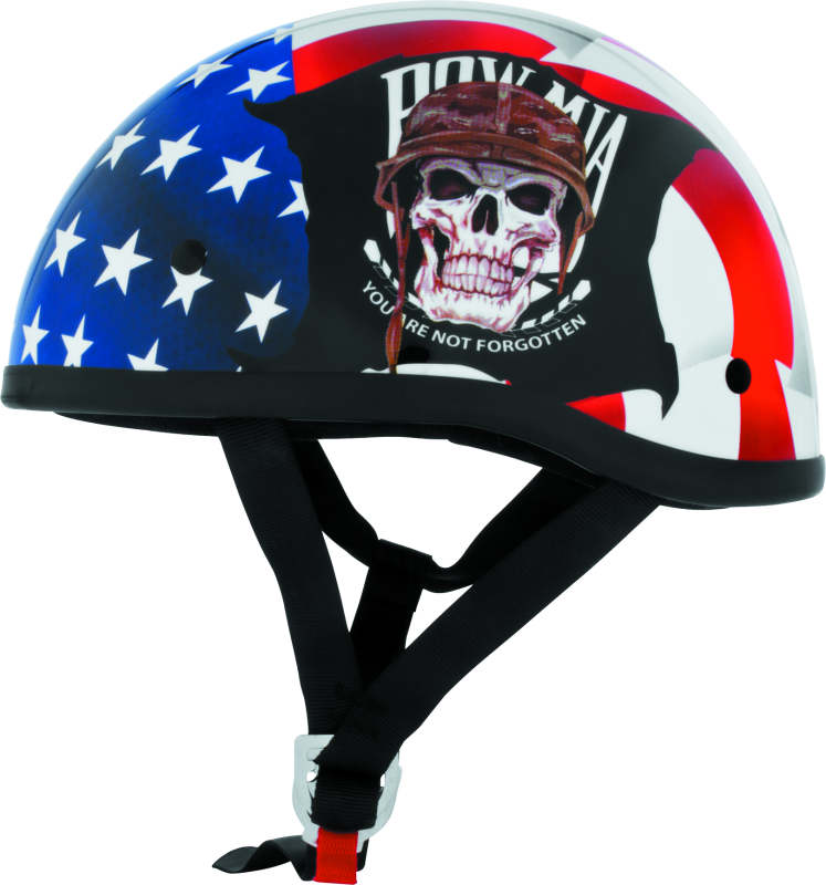 Bikers Choice Skid Lids POW MIA Original Helmet - Large