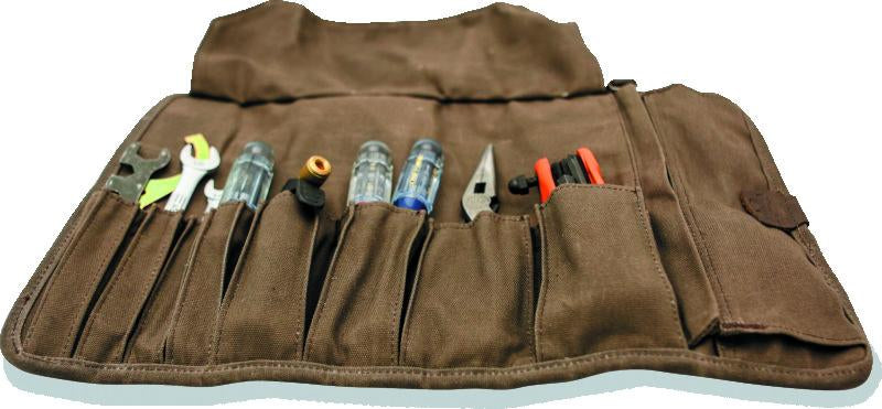 Burly Brand Voyager Tool Roll - Dark Oak for Powersports