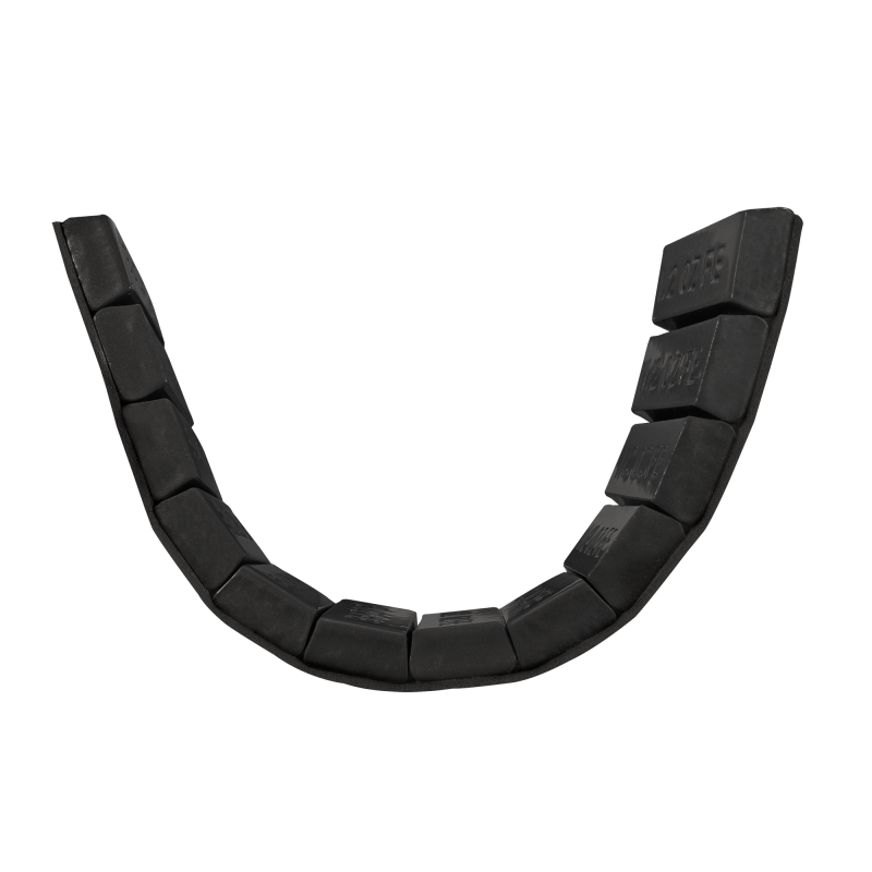 Counteract 1/2oz Trapzeium Steel Adhesive Wheel Weights Roll - Black, 300 Pieces