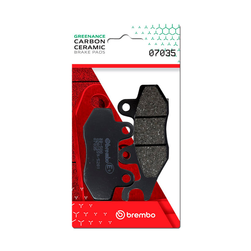 Brembo OE Powersports Front Ceramic Brake Pad Part Number 07035 for Honda and Kymco Models
