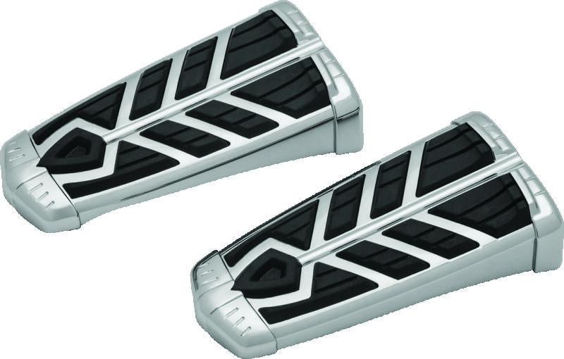 Kuryakyn Spear Footpegs Without Adapter in Chrome – Stylish and Comfortable Motorcycle Footrests