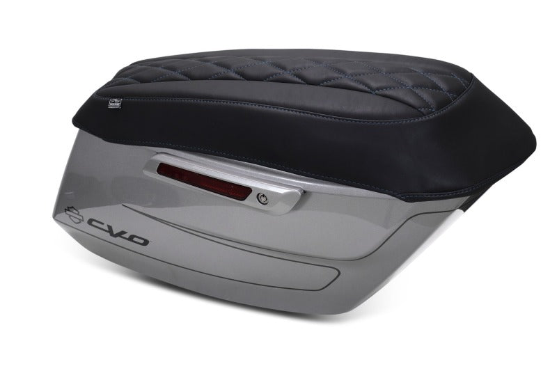Mustang Motorcycle Deluxe Diamond Saddlebag Lid Covers for Harley-Davidson CVO Street Glide and Road Glide 2023-2025