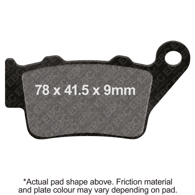 EBC Powersports FA213 Organic Brake Pads for BMW S1000RR and Aprilia Dorsoduro 750 ABS Rear