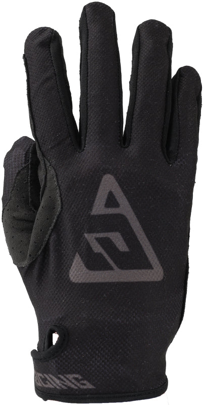 Answer Ascent Youth Gloves Black and Grey – Ultra Lightweight PowerSports Glove Part #442836
