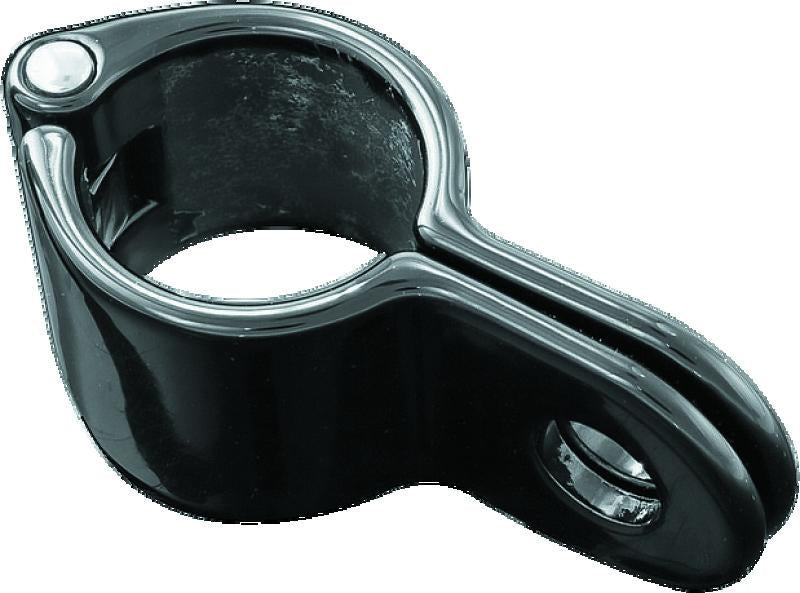 Kuryakyn Magnum Quick Clamp 1-1/4 inch Gloss Black - Durable Stainless Steel Construction