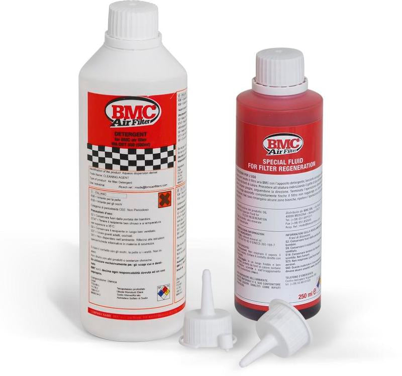 BMC Complete Filter Washing Kit for Air Filters - 500ml Detergent & 250ml Oil Bottle