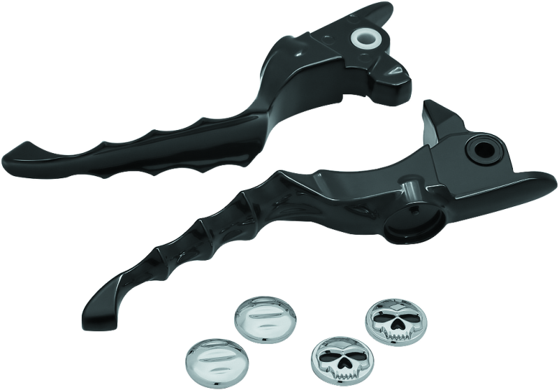 Kuryakyn Zombie Lever Set 17-20 Touring Gloss Black for Harley-Davidson