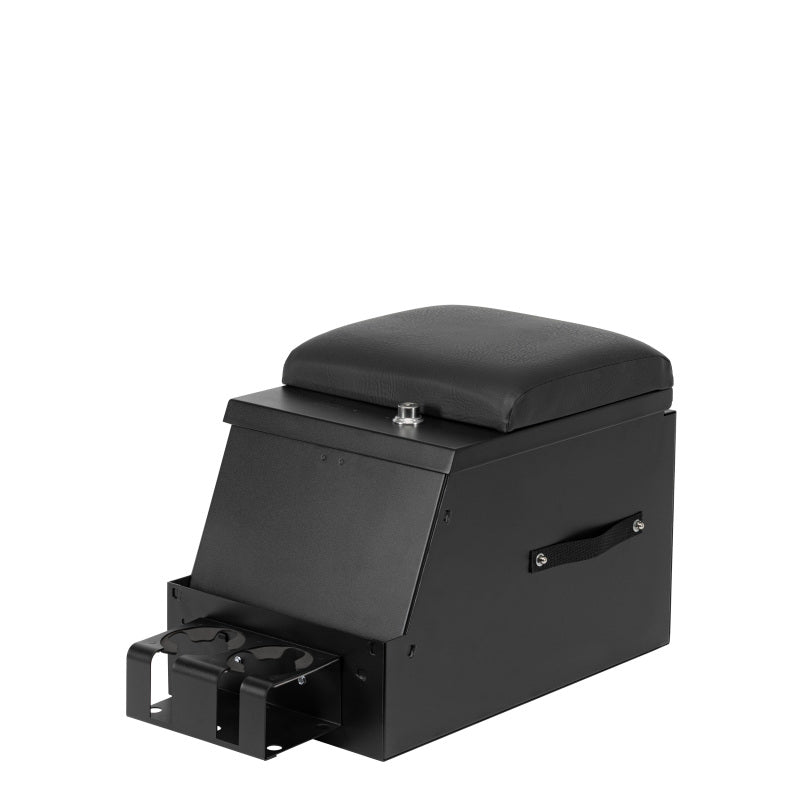Tuffy Products Series II 12.5-Inch Black Steel Center Console with Pushbutton Latch System