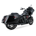 Vance & Hines 46721 Stainless 2-into-1 Upsweep Exhaust System for Harley-Davidson Touring, Black Finish