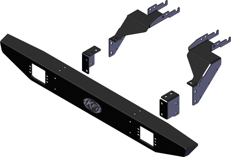 KFI Polaris General 1000/4 XP Rear Bumper with Cut-Outs and Black Texture Finish