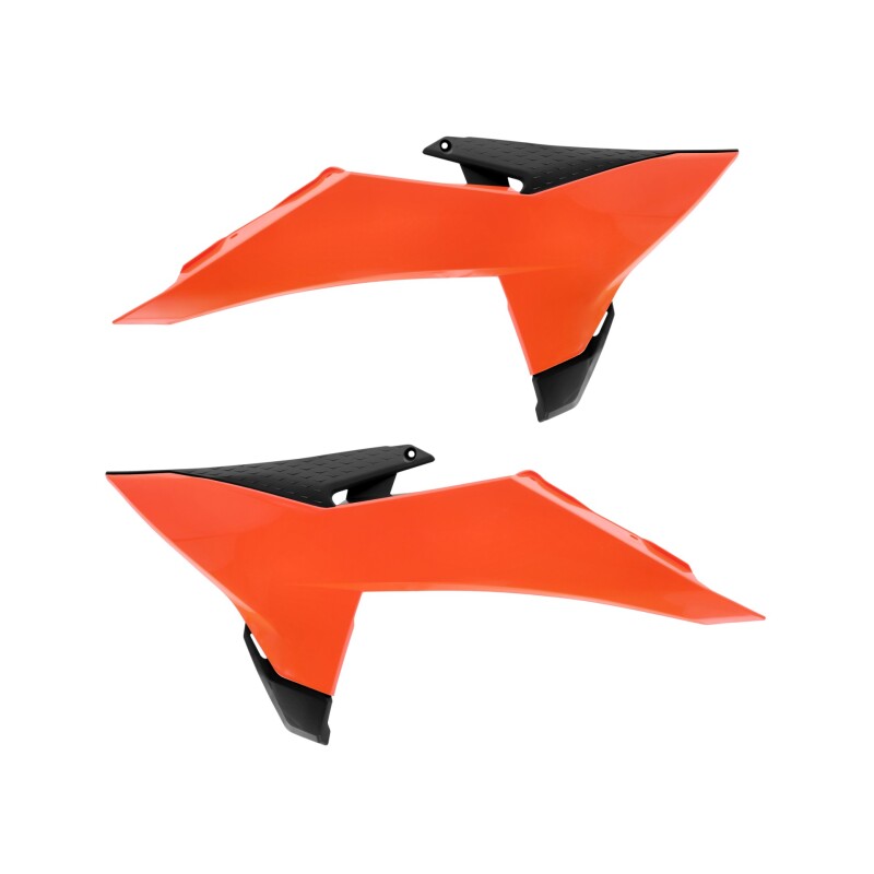 Cycra 25+ KTM SX/SXF/XC/XCF OEM Radiator Shrouds - Orange and Black