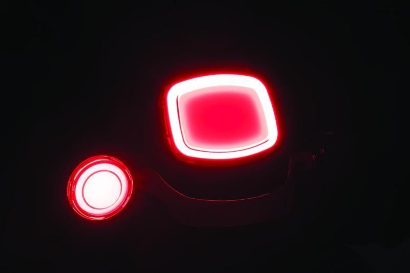 Kuryakyn Tracer LED Rear Turn Signal Insert with Red Light and Smoke Lens for Harley Davidson - Part 2907