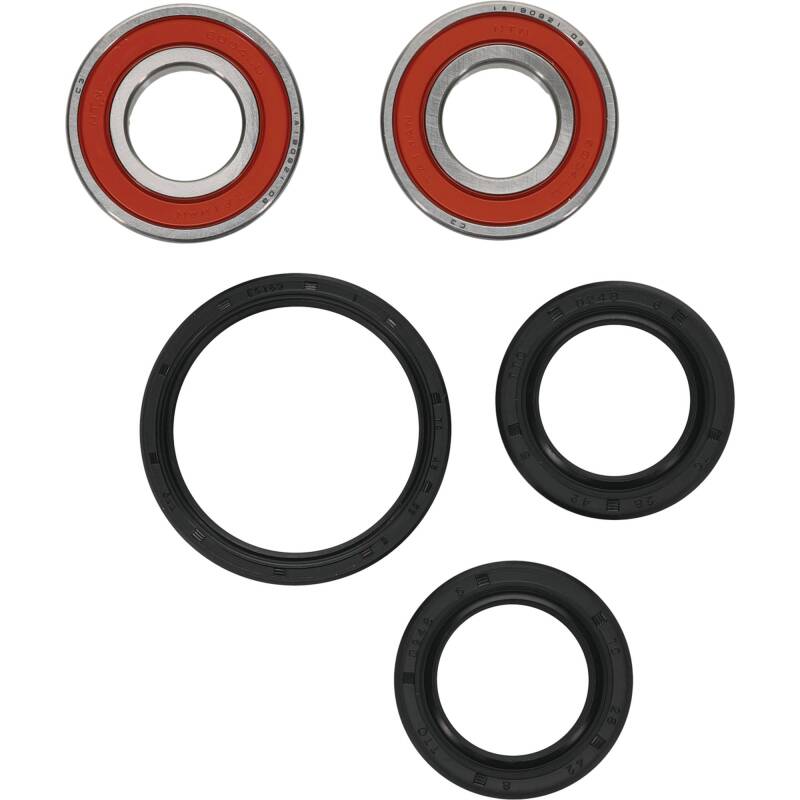 Pivot Works Premium Wheel Bearing Kit for Honda VFR700F, CBR600F, and More Part #25-1077-P