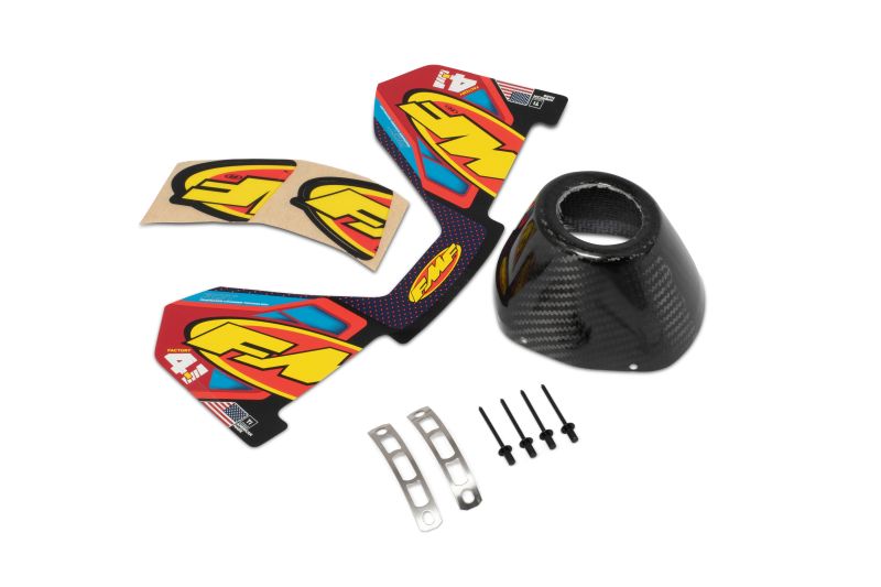 FMF Racing Carbon Replacement End Cap Kit - Powersports Exhaust Cone Cap Replacement Part