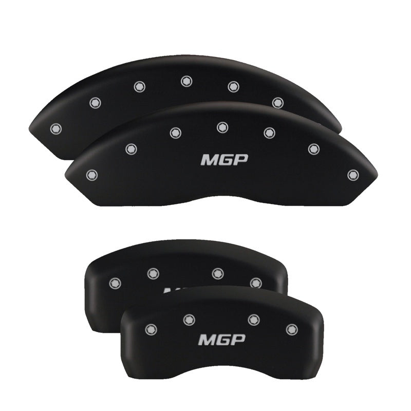 MGP 4 Caliper Covers for Lincoln Mark LT – Red Finish with Silver Engraving, Part #36025SMGPRD