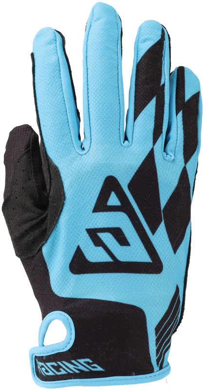 Answer Ascent Prix Youth Gloves Blue/Black Size XL – Lightweight Powersports Hand Protection