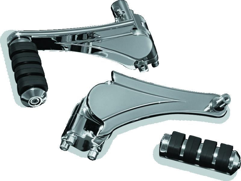 Kuryakyn Adjustable Passenger Pegs with ISO Small Pegs – Chrome, Part #4353