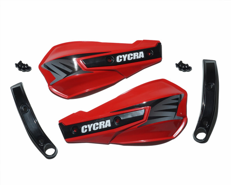 Cycra Vortex Replacement Hand Shields with Abrasion Guards for GasGas Red