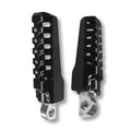 Burly Brand Razorback Footpegs Pass - Black for Triumph America, Bonneville, Scrambler, Thruxton