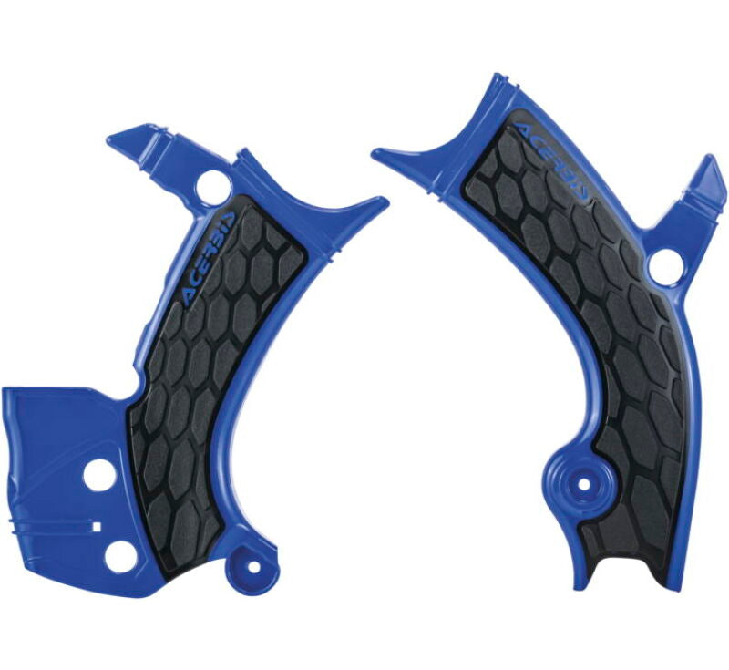 Acerbis X-Grip Frame Guards for Yamaha YZ250F, YZ450F, YZ250FX, YZ450FX, WR450F (2018-2020) – Blue/Black