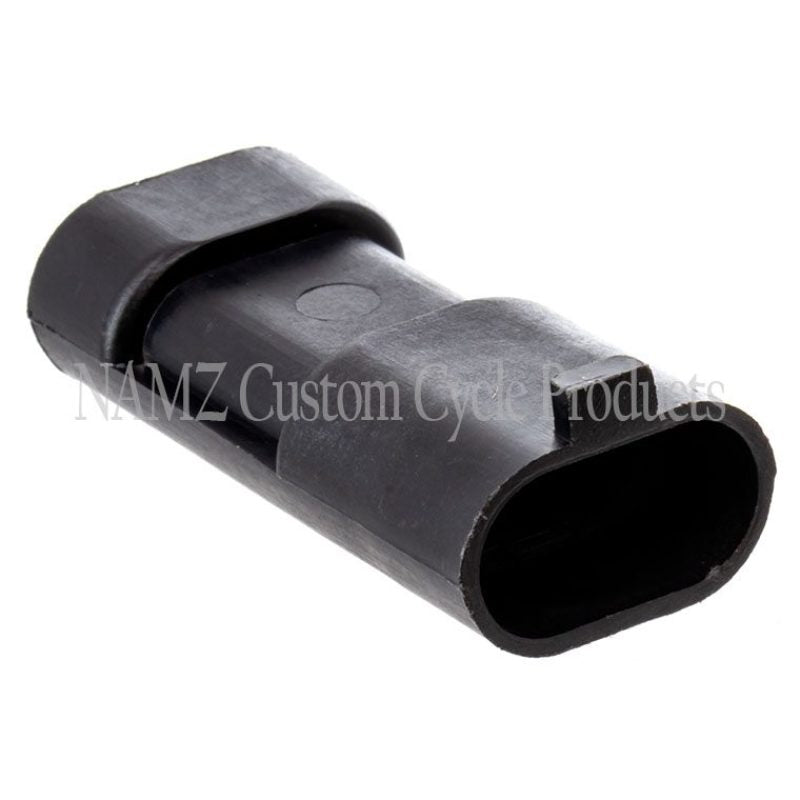 NAMZ Delphi 3-Position OEM Mating Connector for Harley-Davidson Transmission Sensors and Alarm Sirens
