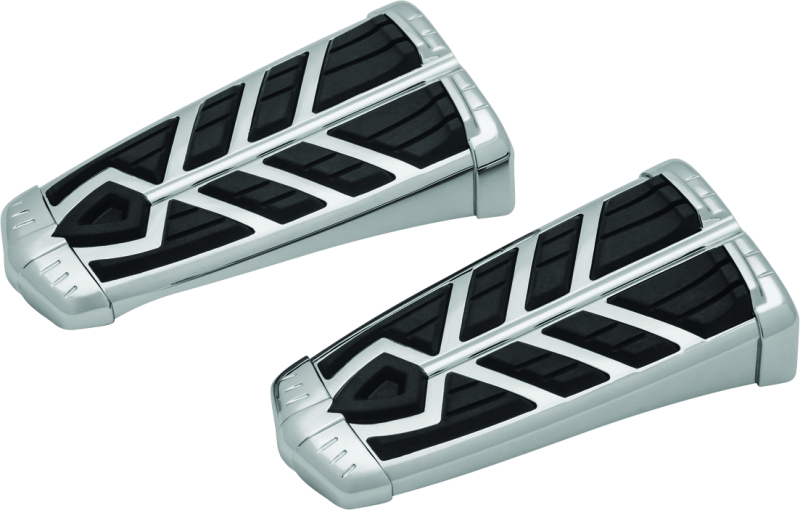 Kuryakyn Spear Footpegs Without Adapter in Chrome – Stylish and Comfortable Motorcycle Footrests