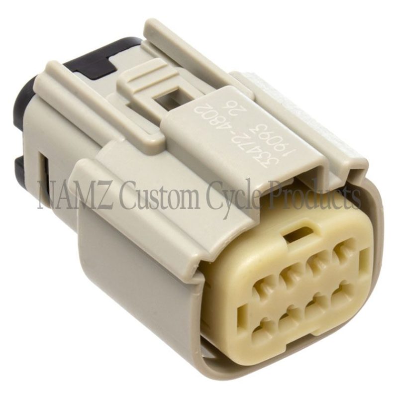 NAMZ 07-23 XL/FX/Road King Main Harness Molex MX-150 8-Position Female Connector - Gray (HD 72469-07GY)