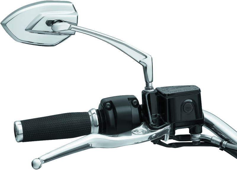 Kuryakyn Phantom Mirrors Chrome – Aggressive Angular Design with Large Convex Glass for Enhanced Rear-View Visibility