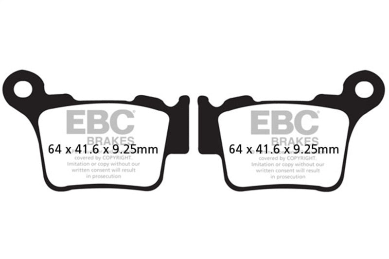 EBC Powersports KTM SX 65 198cc Off-Road Sintered Brake Pads Front Left R Series FA368R