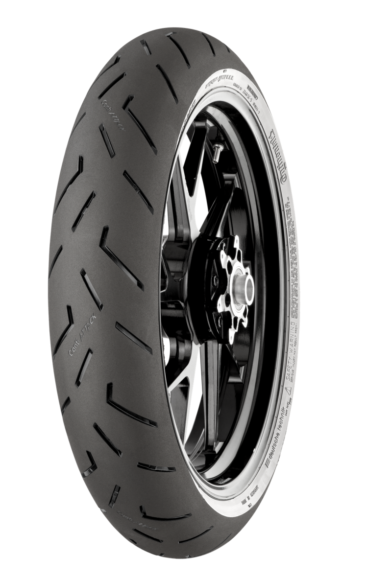 Continental ContiSportAttack 4C 120/70 ZR17 M/C 58W TL Front Sport Tire for Motorcycles