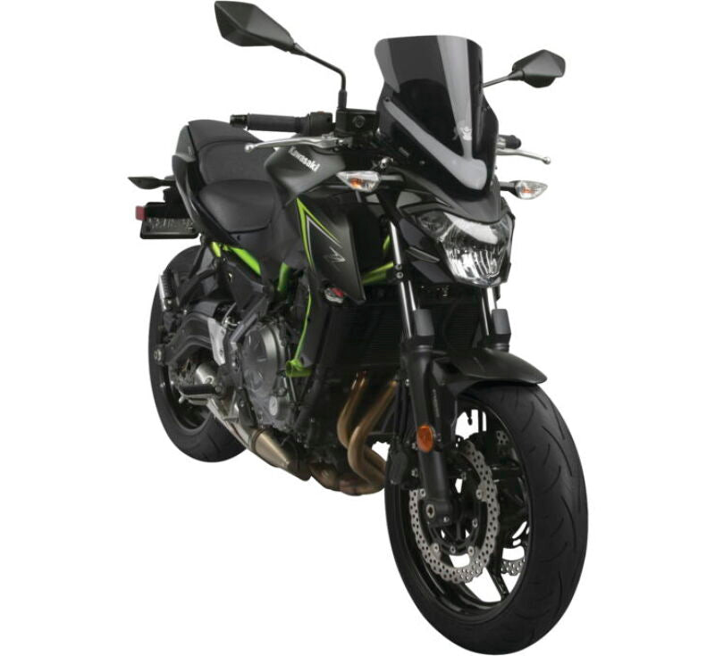 National Cycle N20133 V Stream Low Windshield for Kawasaki Z650 2017-2019 – Dark Tinted