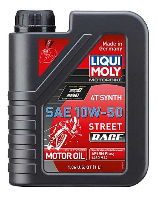 LIQUI MOLY 1L Motorbike 4T Synthetic SAE 10W50 Street Race Engine Oil
