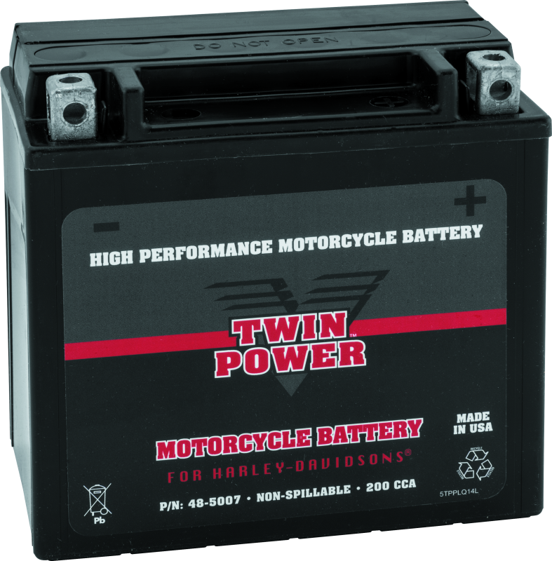 Twin Power YTX-14L High Performance AGM Battery for Harley Davidson - Part #485007