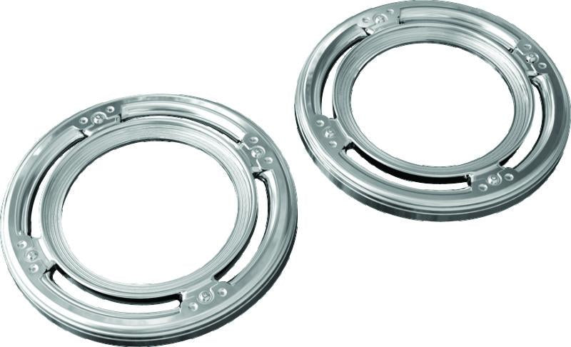 Kuryakyn Rear Speaker Accents for Harley-Davidson Chrome - Part 3792