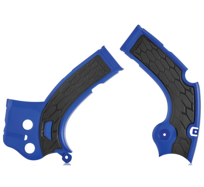 Acerbis X-Grip Frame Guards for Yamaha YZ250F, YZ450F, YZ250FX, YZ450FX, WR250F (2016-2018) – Blue/Black