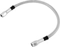 Twin Power 48 Inch Clear-Coated Stainless Steel Brake Hose with AN-3 Fittings