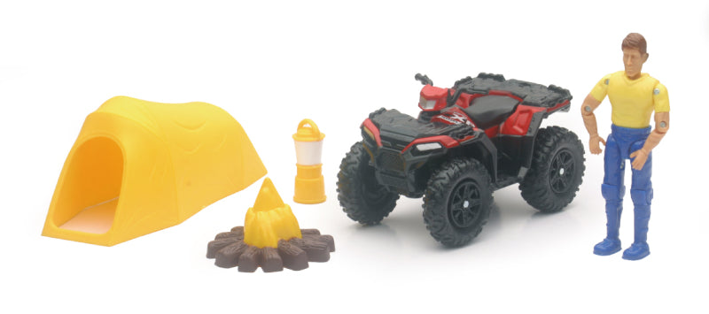 New Ray Toys Polaris Sportsman XP1000 1:18 Scale Camping Set – Powersports Collectible