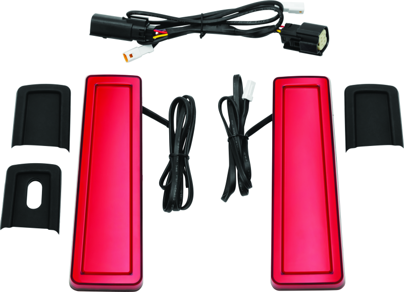 Kuryakyn Tracer Filler Panel Lights with Red Lens for PowerSports Vehicles